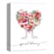 Special Delivery Heart Flower Bouquet Canvas Wall Art